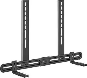 Universal Soundbar Mount, Sound Bar TV Bracket for Soundbar with Speaker, Fits 2 Installation Options, Removable No-Slip Base Holder Extends 3.46-6.06