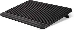Laptop Cooling Pad, USB Powered Laptop Cooler, 2 Blue Silent Big Fans, Height Adjustable Non-Slip Laptop Stand with Dual USB 2.0 Ports, Fits 11-17 Inch Notebook - Black (N2)