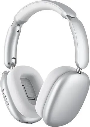 Y02 Active Noise Cancelling Headphones,60H Battery,5 EQ Music Modes,Hi-Res Audio,Deep Bass,Foldable Wireless Over Ear Bluetooth 5.4 Headset,Breathable Leather Earpads (Silver)