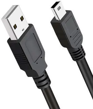 Mini USB Cable Type A to Mini B Charger Cord for PS3 Controller,MP3 Players,Dash Cam,Charger for Canon Camera,for Garmin Nuvi,USB MiniB Charging Cable Compatible with GoPro Hero 3+ 3ft