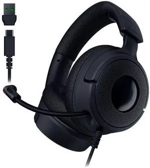 Wired Gaming Headset: 40 mm Drivers - Cardioid Mic - Memory Foam Cushions - Chroma RGB Lighting - Type C & Type A Cable