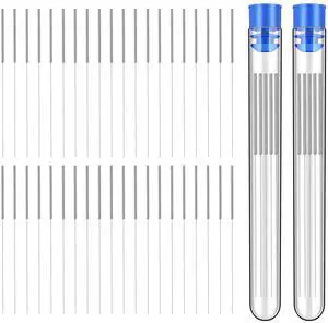 Abourt 40Pcs 3D Printer Nozzle Cleaning Kit, Nozzle Cleaner 3D Printer - 0.4mm Stainless Steel Cleaning Needles Set, Universal for 3D Printers, Clog Removal Tool Kit