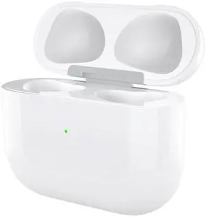 Abourt Wireless Charging Case Compatible with AirPod 3rd, Air Pods 3rd Gen Charger Cases Replacement with Bluetooth Pairing Sync Button, 600 Mah Built-in Battery, White, No Earbuds