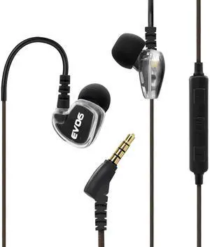 Sport Wired Earbuds, In Ear Headphones with Enhanced Bass, Sweatproof Earphones for Running, Gym & Workouts, Memory Wire Earhooks, Noise Isolating Wired Headphones with 3.5mm Jack, Black Sport Wired Earbuds, In Ear Headphones with Enhanced Bass, Sweatproof Earphones for Running, Gym & Workouts, Memory Wire Earhooks, Noise Isolating Wired Headphones with 3.5mm Jack, Black