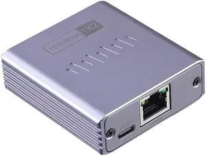C&N Ethernet Splitter 1 to 2 Dual LAN Gigabit 2 Port Network Switch with 1000Mbps High Speed RJ45 Port for Cat6/7/8 Compatibility