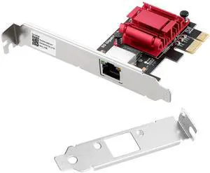 C&N 5Gbps PCIe Network Adapter, RTL8126 Chip Multi-Gigabit Ethernet Card (5G/2.5G/1G/100Mbps) PCIe 3.1 X1, RJ45 LAN Controller with PXE Boot, Low Profile Bracket for Windows/Linux