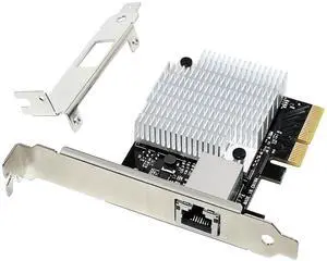 C&N Single Port 10Gbps PCIe x4 Server NIC Network Card Adapter with Marvell AQC107S Chipset Controller Support Mac