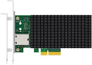 C&N  10G RJ45 Ethernet Network Card with Intel X550 Controller, PCIE 3.0 X4 Interface, Support Windows 11/10/Windows Server/Linux/ESX/VMware ESXi(Not Support Mac OS)