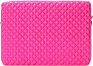 Diamond Foam Splash & Shock Resistant Neoprene Travel Bag for 11 - 12.5 Inch Ultrabook,Laptops,tablet PC, Macbook, Chromebook (Pink)
