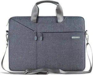 WIWU 13 / 13.3 Inch Laptop Bag Message Bag with Straps for Men Briefcase Waterproof Laptop Case Laptop Bags Computer Bag Gifts for Men Laptop Sleeve Case Business Travel Bag (13.3 inch, Gray)