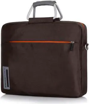 14.4 Inch Macbook Cases Sleeve Nylon Material Aluminum Alloy Handle for 14 - 14.4 Inch Laptop / Notebook / MacBook / Ultrabook / Chromebook, Brown