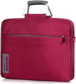 14.4 Inch Macbook Cases Sleeve Nylon Material Aluminum Alloy Handle for 14 - 14.4 Inch Laptop / Notebook / MacBook / Ultrabook / Chromebook, Red