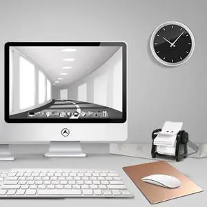 Computer Game Mouse Pad Smooth Gaming Aluminium Mouse Pad Fast and Accurate Control with Non-slip Rubber Base for PC Computer Laptop