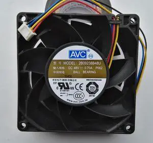 For AVC 92*92*38 2B09238B48U 9238 48V 0.7A 4-wire radiator fan for communications-equipment