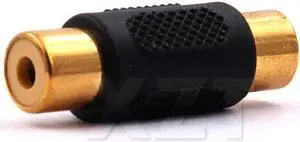 est Hot 50pcs/Lot RCA Phono Coupler Female to Female F/F Audio Video Connector Adaptor gold plated