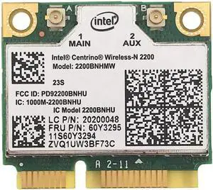 For Intel Wireless-N 2200 2200BNHMW T430 W530 T530 X230T wireless network mini pcie half card 60y3295 WIFI