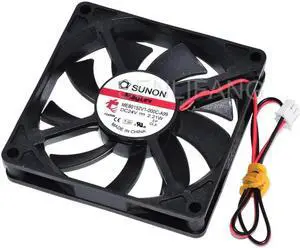 Ventilador de enfriamiento cuadrado de dos cables, para SUNON ME80152V1-000C-A99 DC24V 2,21 W