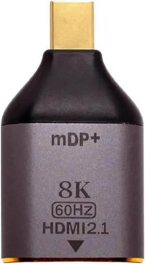 Mini DP DisplayPort 1.4 Source Male to HDTV 2.0 Display 8K 60hz UHD 4K Female Monitor Connector Adapter