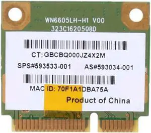 Wireless Wifi Card 802.11 B/G/N Mini 593533-001 593034-001 for HP CQ42 G42 G62 G72 4520S 4720S 4325S CQ56 RT8191SE