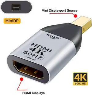 4K@60hz DP DisplayPort Source Input Male to HDTV Sink Output Female Displays Ultra HD Converter