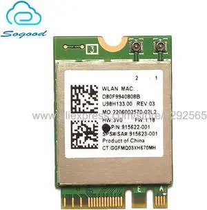 Wireless Adapter Realtek RTL8822BE 867Mbps 802.11AC b/g/n NGFF/M.2 2.4G/5G Bluetooth 4.0 wireless network card SPS 915623-001 Wireless Adapter Realtek RTL8822BE 867Mbps 802.11AC b/g/n NGFF/M.2 2.4G/5G Bluetooth 4.0 wireless network card SPS 915623-001