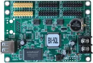 BX-5QL USB port version full color Lintel LED screen controller card come with 4 groups HUB08 2 groups HUB75