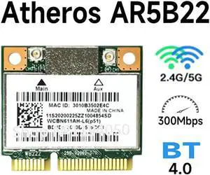 At the hero SAR9462 AR5B22 WiFi card 802.11 ah / not / a / you 300Mbps + Bluetooth4.0 WLAN Y400 Y500 Y510PS210 S215 U330 U430 At the hero SAR9462 AR5B22 WiFi card 802.11 ah / not / a / you 300Mbps + Bluetooth4.0 WLAN Y400 Y500 Y510PS210 S215 U330 U430