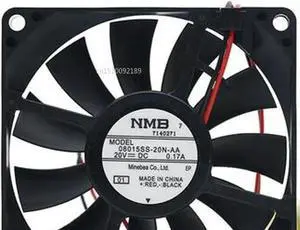 Para 08015SS-20N-AA 20V 0.17A 8015 24V 8 cm 2 convertidor de cables del ventilador de refrigeración del envío gratis