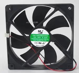 Envío Gratis para Huaxia Hengtai DA12025B24HA 24V CC 0.40A 120x120x25mm ventilador cuadrado del servidor de 2 cables