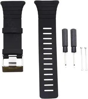 Correa de goma para reloj para SUUNTO T1 T1C T3 T3C T3D T4C T4D inteligente reloj negro St S4J8 Correa de goma para reloj para SUUNTO T1 T1C T3 T3C T3D T4C T4D inteligente reloj negro St S4J8