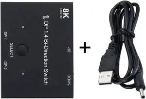 DP DisplayPort 1.4 Bi-Direction Switch MST Hub Support HDCP SST Extended 8K@30hz 4K@60hz