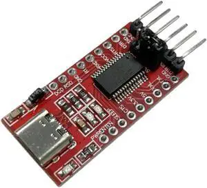 FT232RL USB To TTL Module 3.3V 5.5V USB Transfer To TTL Serial Port Module USB To TTL Serial Converter Module(Red Type C)