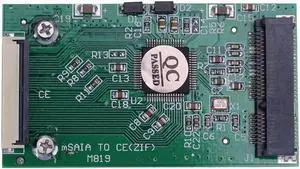 1pc Mini SATA mSATA PCI-E IPOD SSD to 40pin 1.8inch ZIF CE Converter Card Computer Connection and Connector Accessories Sale