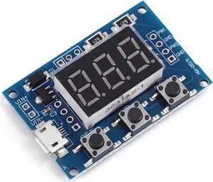 DC 5-30V Micro USB 5V Power Independent PWM Generator 2 Channel Dual Way Digital LED Duty Cycle Pulse Frequency Board Module