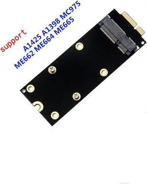 Great-Q mSATA SSD to 2012 Macbook Pro Retina iMac A1398 MC975 MC976 17+7pin SSD Convertor Adapter riser card adaptator