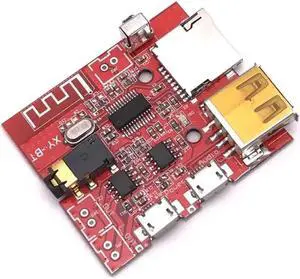 Car Bluetooth 4.1 MP3 WAV Decoding Board 3W Speaker Amplifier Audio Receiver Module Support USB/TF/U-DISK/IR Remote Control