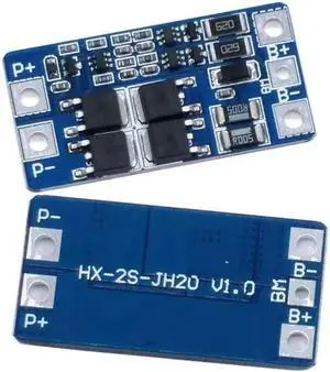 1PCS 2S 10A 7.4V 18650 lithium battery protection board 8.4V balanced function/overcharged protection
