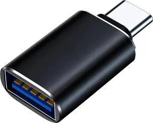 USB C to USB Adapter USB C Adapter Type C Male to USB 3.1 Female Adaptor OTG USB Adapter to USB C Compatible with MacBook Pro Samsung Galaxy Type-C Smartphones Tablets and Laptops (Black)