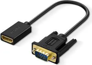 HDMI to VGA HDMI to VGA Adapter (Female to Male) Compatible with Monitor PC Xbox TV Stick Raspberry Pi Computer Laptop (6 Inch)