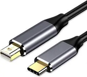 6FT USB C to Mini DisplayPort Cable 4K@60Hz Type C(Thunderbolt 3/4) to Mini-DisplayPort Cable Compatible with iPhone 15 MacBook Pro/Air/iMac/Surface etc (Not for Thunderbolt 1/2)