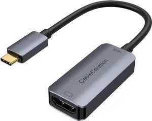 USB C to HDMI Adapter for Home Office 4K@60Hz HDR Type C Male to hdmi Female Adapter Thunderbolt 3 Compatible for MacBook/Pro/Air iPad Pro Surface Book 2 Galaxy S22/S20 Aluminum