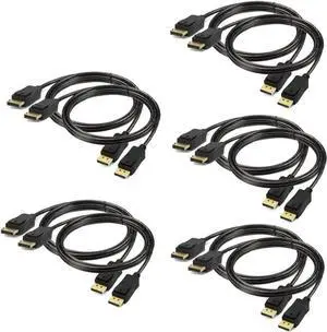 DisplayPort to Displayport Cable 6 feet 10-Pack Display Port(DP) to DP Cord 6ft [1440P@144Hz V1.2 ]