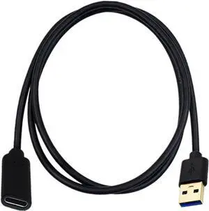 USB A to USB C Cable USB 3.0 Type A Male to USB 3.0 Type C (USB-C) Female Data & Charging Converter Adapter for Laptop and PC (1M/3.3Feet)