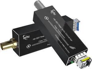 Mini HD 1080P 30HZ SDI Fiber Extender & Converter - Broadcast Level HD-SDI Video Optical Transceiver - Single-Mode Single Fiber - 20km
