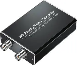 HD Analog to HDMI Video Converter-CVI TVI AHD to HDMI Converter with Loop Out 720P/1080P/3MP/4MP/5MP/8MP CVI TVI AHD Signals to HDMI Adapter