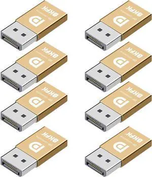 BKFK dp hdmi Dummy Plug - Display to hdmi Adapter, Luna Display Virtual Window for Home-edid Emulator-Dummy, displayport Headless dummie dongle(DP-8P)