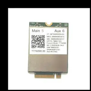 Lt4120 X5 LTE T77W595 796928-001 4G WWAN M.2 150Mbps Modem for Probook/EliteBook 820 840 850 745 G3 640 650 645 G2