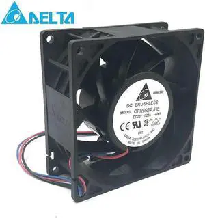 FOR for 9cm QFR0924UHE 9238 92*92*38mm DC 24v 1.2A 3wire Cooling fan 8300RPM 131.76CFM