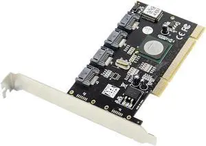 PCI to 4 Ports SATA Serial ATA RAID Converter Controller I/O Card sil3124 chipset sata2.0 to pci slot gen 2