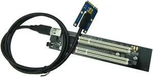 Half-size / Full-size Mini PCIe To 2 PCI 32bit slots adapter mini pci-e riser card for PCI Sound Card Network card graphics card Half-size / Full-size Mini PCIe To 2 PCI 32bit slots adapter mini pci-e riser card for PCI Sound Card Network card graphics card